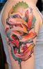 цветные разноцветные цветастые яркие тату татушки татуировка